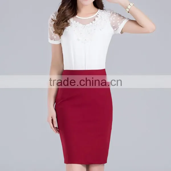 2016 High Quality Charming Elegant Women Office Skirts Lady Midi Pencil Skirt photo-2