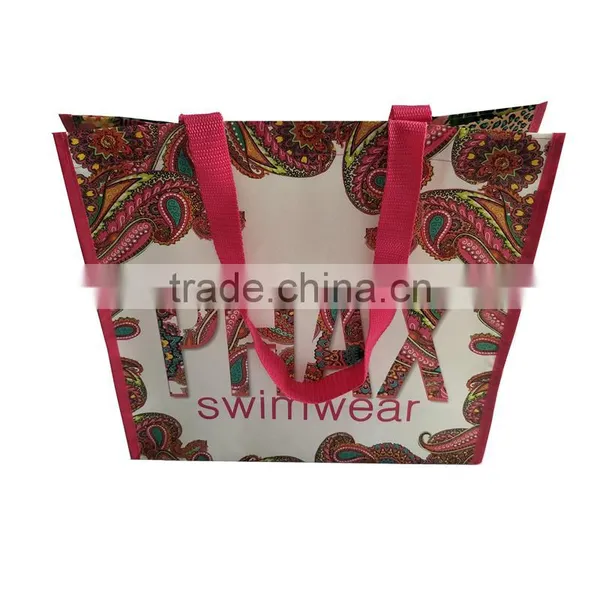 Zeal-X Made Custom Luxury Foldable Swimsuit Clothing Packaging Non-woven Shopping Bag photo-4