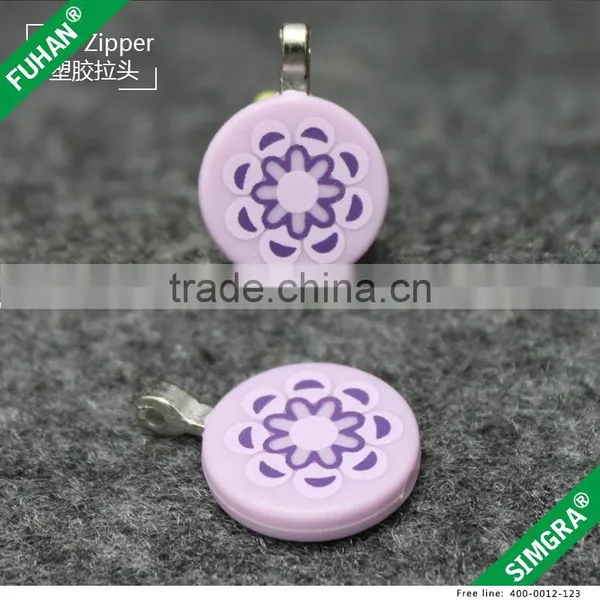 Factory Price Custom Garment PVC Zipper Sliders With Printing Design photo-5