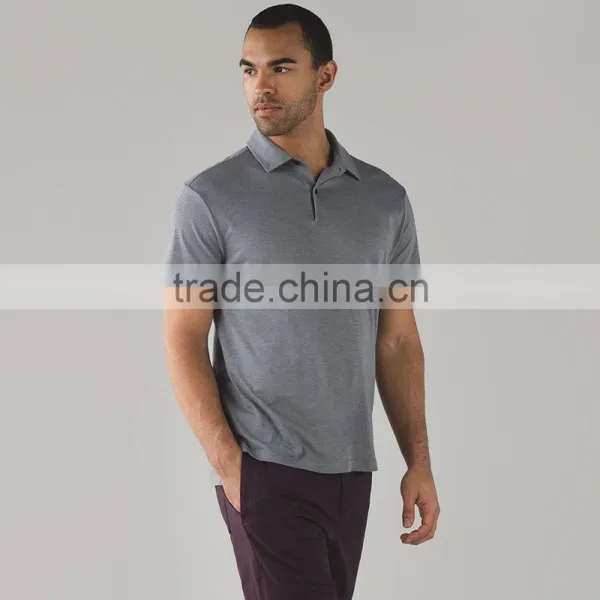 Light Pima Cotton Fabric Bacterial Strain Quick Dry Golf T-shirt Mens Polo t Shirt photo-5