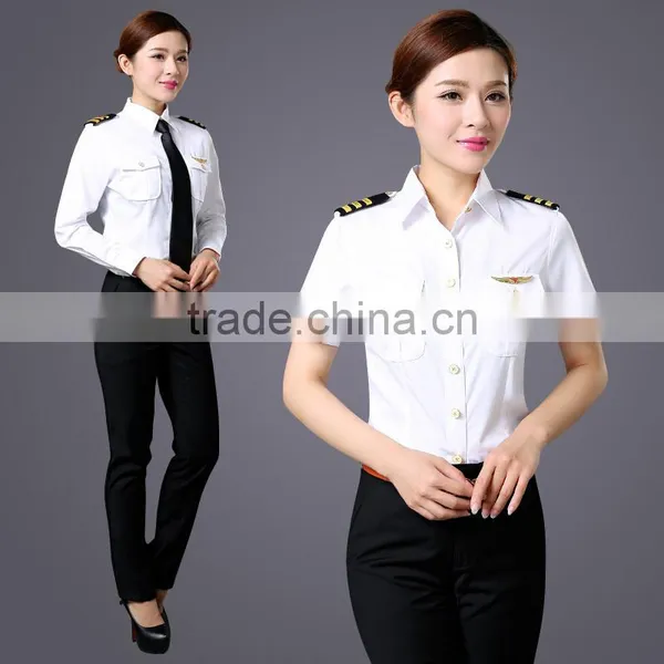 Short Sleeve Pilot Shirt Pilot Shirt White