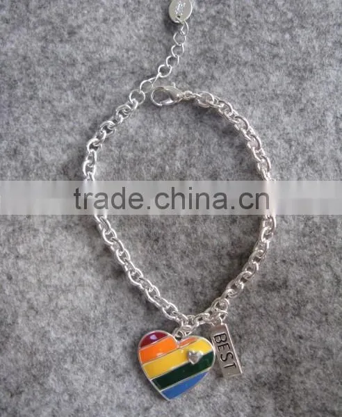 Smile Face Charms Suede Leather Bracelet Custom Logo Charm Leather Bracelet photo-5