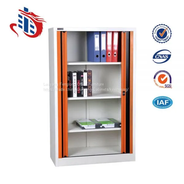 Hot Sale Roller Shutter Door Metal Cupboard Display Cabinet photo-4