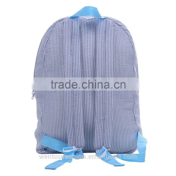 Monogrammed Toddle Seersucker Backpack photo-3