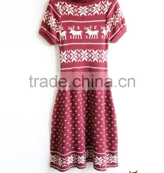 Women Tacky Ugly Christmas Sweater Dress for Party photo-3