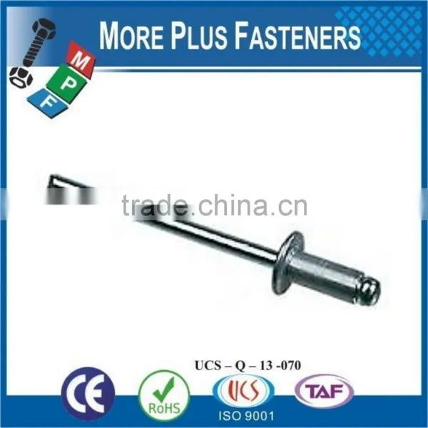 Made In Taiwan Aluminum Large Flange Stainless Steel Pop Rivets Domed Open Head Countersunk Aluminum Pop Rivets photo-4