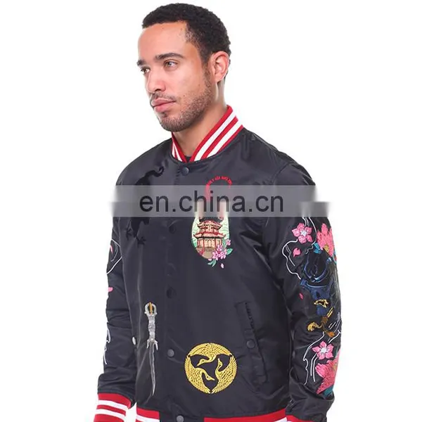 Men Jacket Fashion Jacket Wholesale , Custom Top Quality Bomber Jacket With Fashion Printing photo-2
