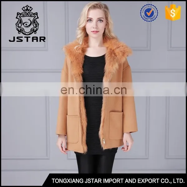 Hotsales Woman Sheepskin Coat Elegant Factory Outlet Cashmere Overcoat photo-4