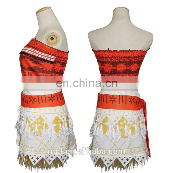 2017 Hot New Products Wholesale Funny Cosplay Moana Costumes Cotton Fancy Dress Costumes for Kids MCH-2433 photo-2