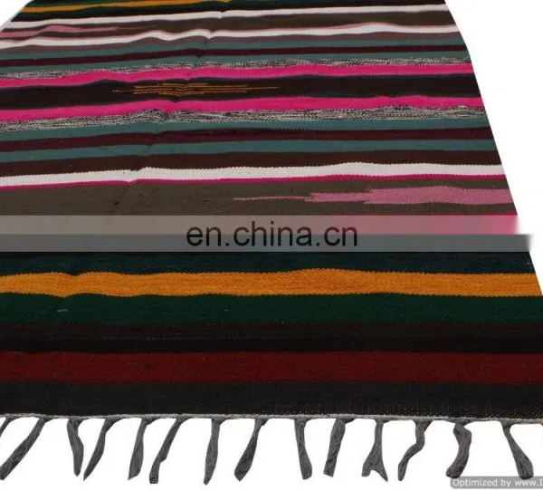 Cotton Dariya Hand Woven Art Beach Throw Handmade Rugs Yoga Mat Hippie Carpet photo-3
