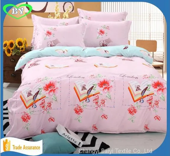 China Cheap Polyester Custom Print Bed Sheet Fabric for Making Bed Sheets photo-5