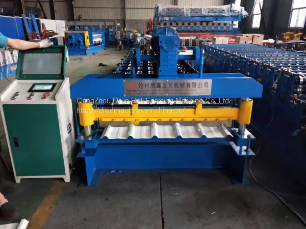 Good Quality Galvanized Trapezoidal Wall Panel Cold Roll Forming Machine photo-2
