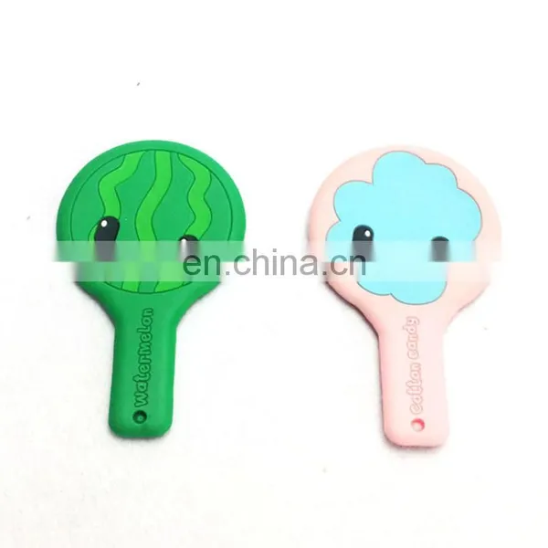 Silicone Cosmetic Pocket Mirror With Handles Fancy Design Cartoon Pattern Pocket Mirror photo-5