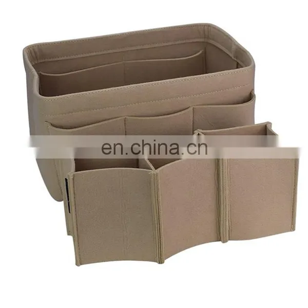Extra Large Capacity Multi-function Felt Makeup Bag Organizer for Ladies and Travel photo-7