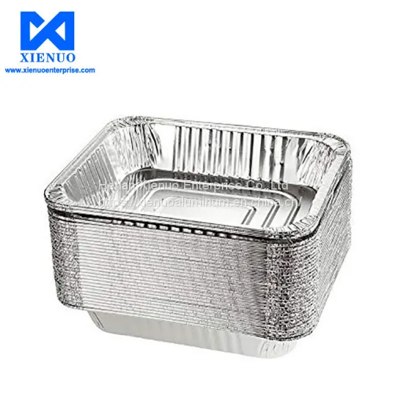 Food Packing Aluminum Foil Pizza Box 8011 Aluminum Foil Paper Small Aluminum Container photo-2