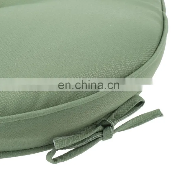 Home Decor Cyclic Breathable Solid Color Light Green Round Chair Pad Seat Cushion Pad photo-5