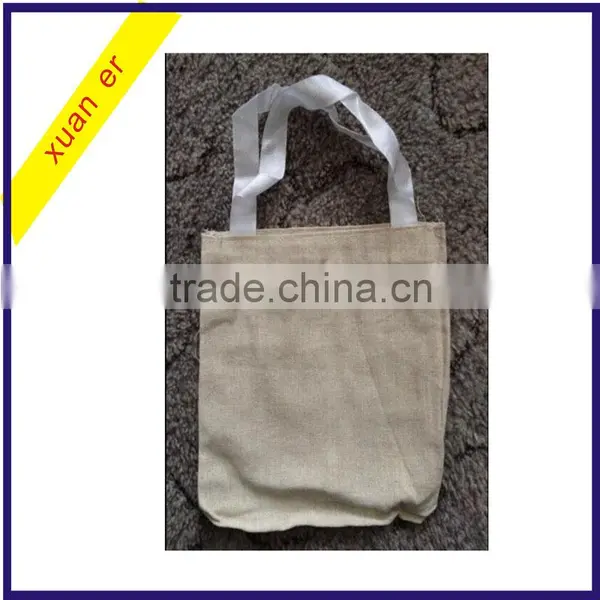 2015 Top Selling Products 8"x8" Reusable Natural Color Canvas Bag for Wholesale photo-4