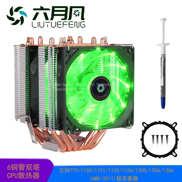 LIUYUEFENG X600 CPU Cooler 6 Heat Pipes With RGB Fan 3pin PWM 90mm CPU Fan for Computer LGA775/115x/1366 AM2/AM3/AM4 photo-4