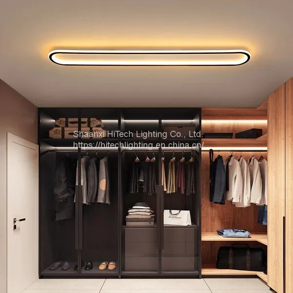 Led Acrylic Strip Chandeliers For Bedroom Balcony Aisle Lamp Lighting Modern Living Room Lights Kitchen Fixtures photo-2
