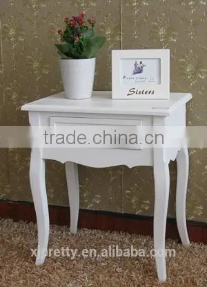 Simple European Style Classic White Good nc Paint Mdf Small Home Furniture Manufacturer Bedside /side/storage Cabinet Dresser photo-6