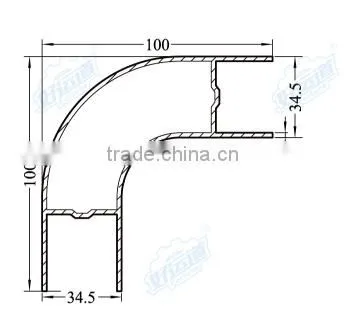 05412 Aluminum Corner Edge Aluminum Profile Rail for Refrigerated Truck photo-2