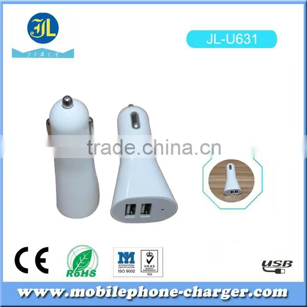 OEM Factory Direct Mobile Phone Charger Colorful Dual Usb Car Charger photo-3