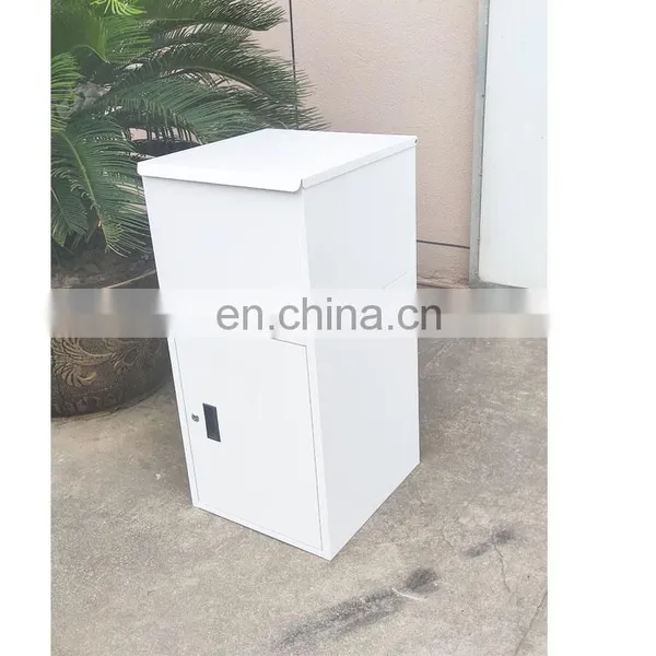 Black Outdoor Smart Parcel Delivery Box Outdoor Parcel Mail Box Parcel Drop Box photo-3