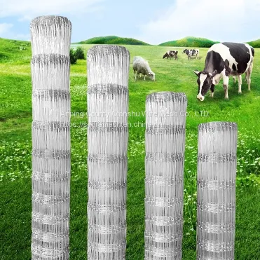 Galvanized Steel Wire Material Field Fence, Cattle Nets, Grassland Fence