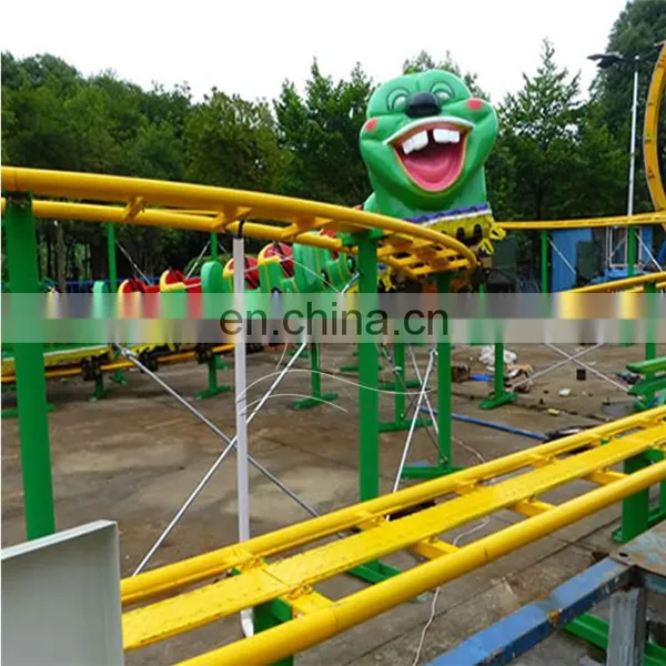 Family New Cheapest Adult Amus Park Equip Magnetic Children Wacky Worm Train Small Roller Coaster For Sale photo-3