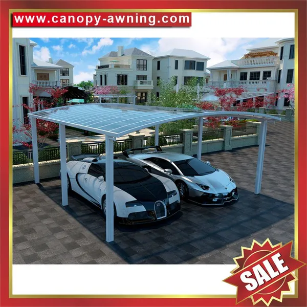 Outdoor Aluminum Polycarbonate Parking Car Canopy Awning Garage Carport Shelter for the Backyard photo-3