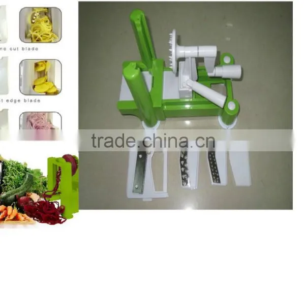 3-in-1 Tri-blade Vegetable Fruit Spiral Slicer Cutter Chopper Dicer Shred photo-6