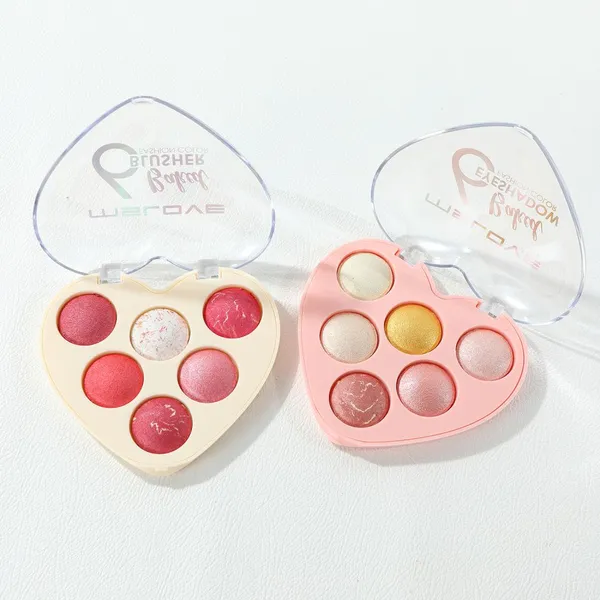 OEM Make up Blusher Bronzer 7 Color Palette Cheek Contourer Highlighter Powder Polvo De Cara photo-2