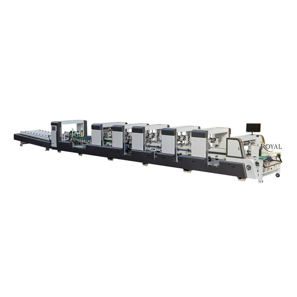 Automatic Folder Gluer Machine For Corrugated Paperboard With PLC Control