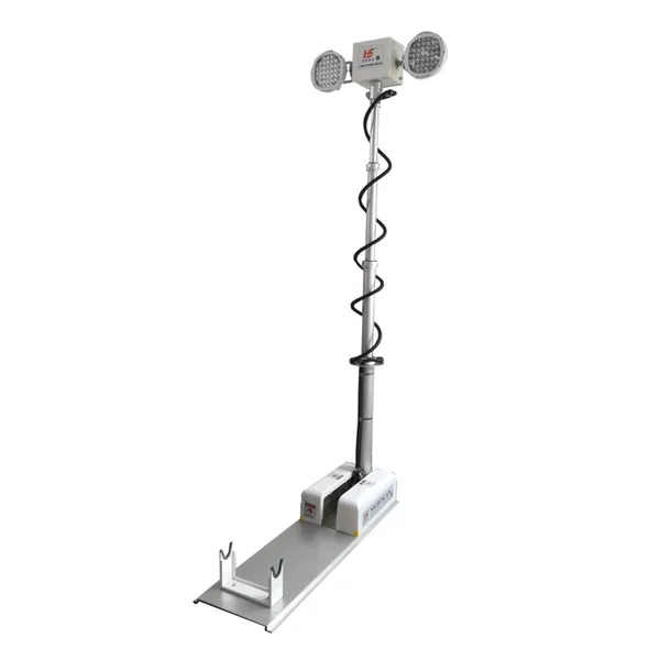 Vehicle Mounted Mobile Telescopic Lifting Lighting Equipment With Remote Control for Road Repair