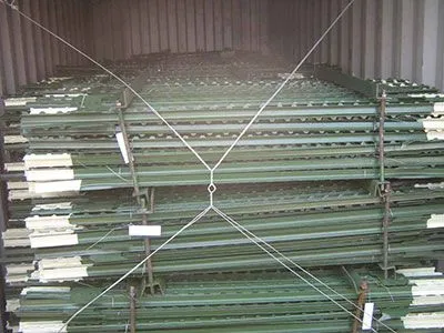 6ft 7ft American Steel Galvanized/Green Studded Farm Fence T Post photo-5