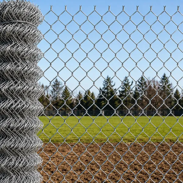Galvanized PVC Coated Chain Link Fence Diamond Wire Mesh