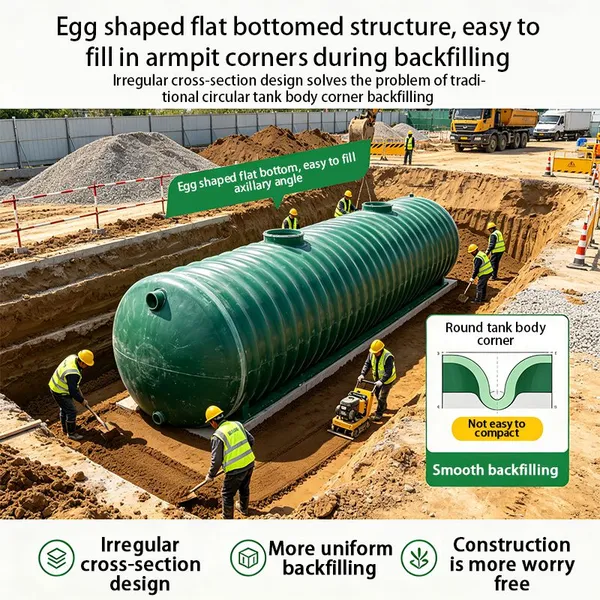 High Purification Corrugated Septic Tank Microbial Anaerobic Decomposition Sewage Tank