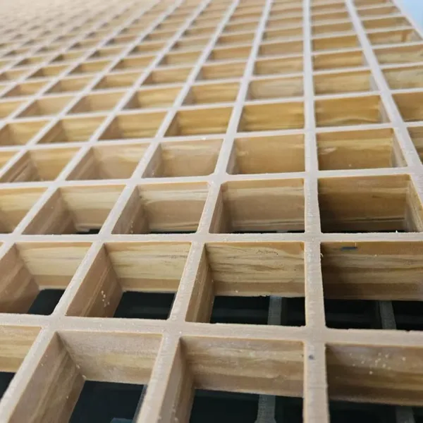 Sulfuric Acid Plant FRP Grating Acid Corrosion Resistant Anti Slip Process Walkway Panel
