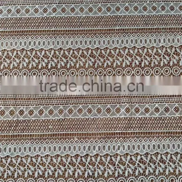 2016wholesale Lace Garment Accessory/embroidery Polyester Full Lace Water Soluble Lace Fabric photo-4
