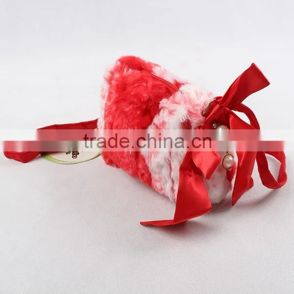 2015 Discount On Stock Children Handbag Girl Plush Bag Baby Girl Princess Mini Coin Purse photo-3