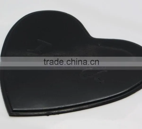 Black Color, Magic PU Gel Material Heart Shape Sticky Pad photo-2