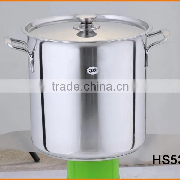 HS538 Stainless Steel Stackable American Stock Pot, Luxury Stockpot
