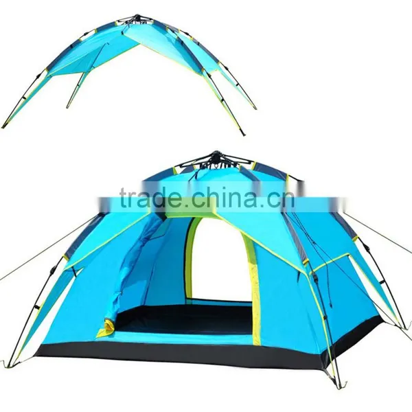 Outdoor 3-4 Person Automatic Sun Shelter Tent Camping Folding Backpacking Automatic Pop Up Tent photo-2