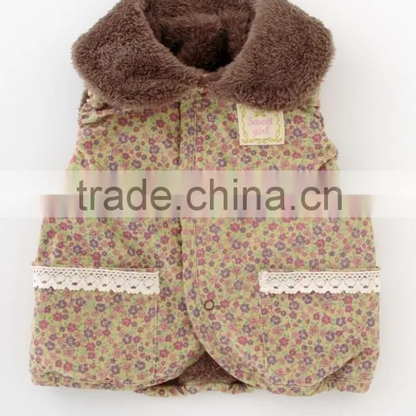 Japanese Wholesale Products High Quality Cute Cheap Baby Winter Clothes Vest for Girl photo-4