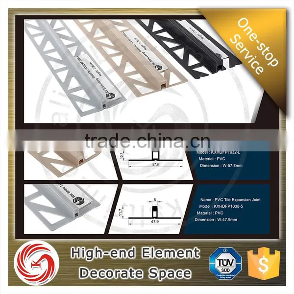 Exquisite Workmanship Pvc Tile Expansion Joints Cover for Marble Edge