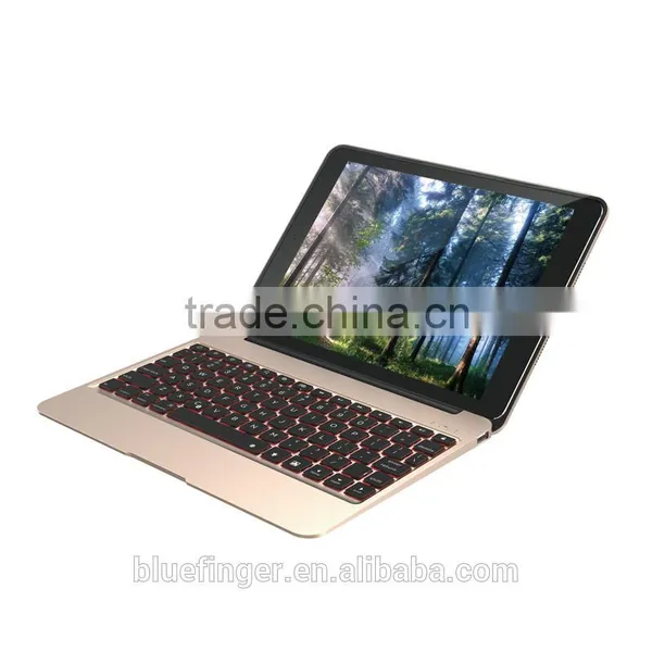 Aluminum Alloy Backlit Keys Bluetooth Keyboard Calmshell Case With Power Bank for IPad Pro photo-3