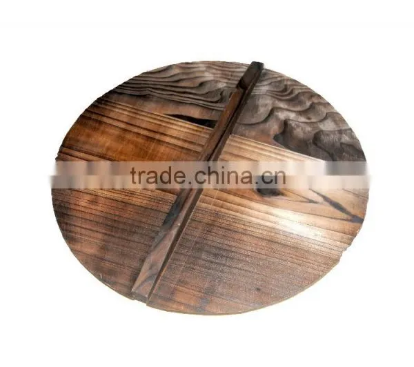 Low Cost Carbonized Wood Pot Lids With High Stable Quality, Wood Pot Covers After Carbonizing photo-2