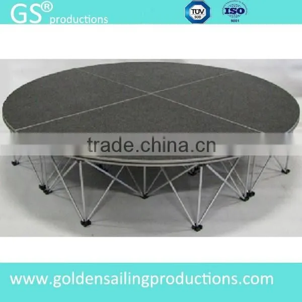 Non-slip Portable Stage Deck With Foldable Riser for Dancing Event photo-2