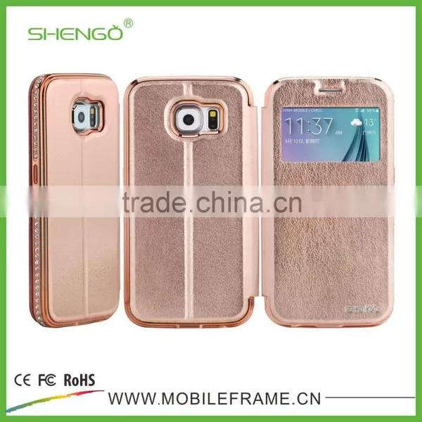 Shengo Leather Flip Case for Samsung Galaxy S6 photo-6