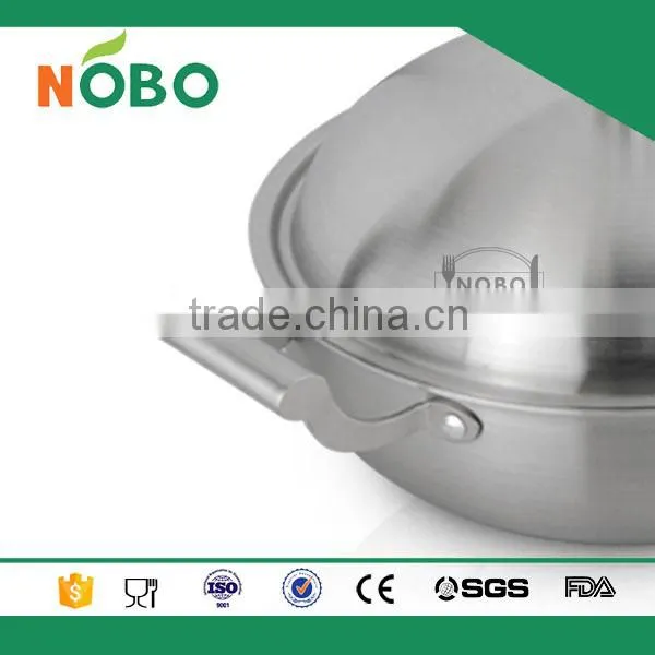 High Quality 3 Layers Stainless Steel 304 Non-stick Frying Pan With Lid Quality Choice photo-6